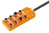 ASBV 8/LED 5-242/20 M  rozdzielacz 8 portów M12 (5 styków - 2 sygnały na złącze), sygnalizacja LED, przewód w izolacji PUR, długość 20m, LUMBERG: 29640